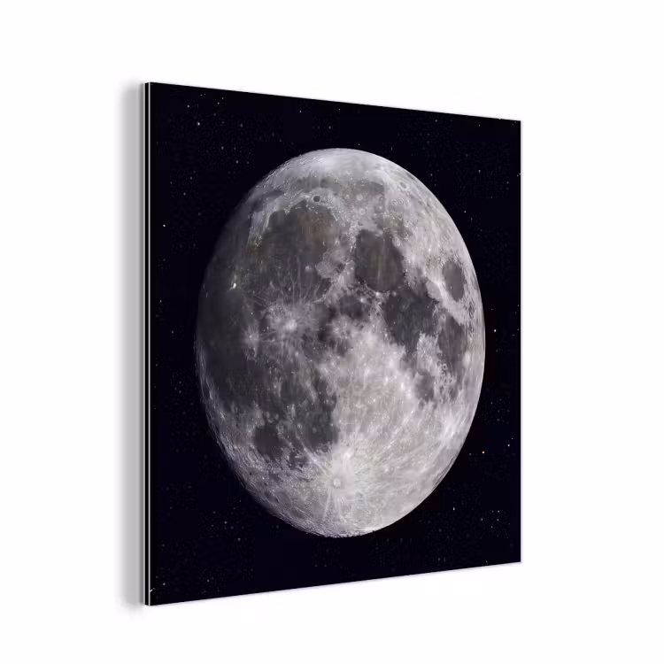 Aluminium schilderij - Maan - Sterren - Ruimte — 1