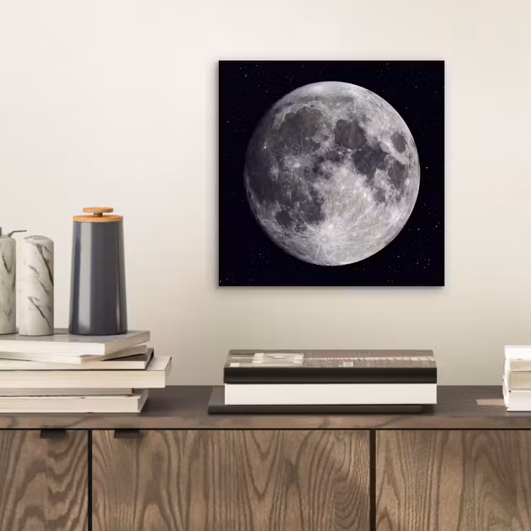 Aluminium schilderij - Maan - Sterren - Ruimte — 2