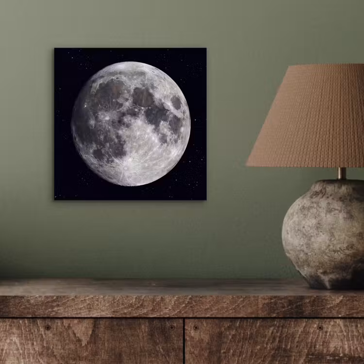 Aluminium schilderij - Maan - Sterren - Ruimte — 3
