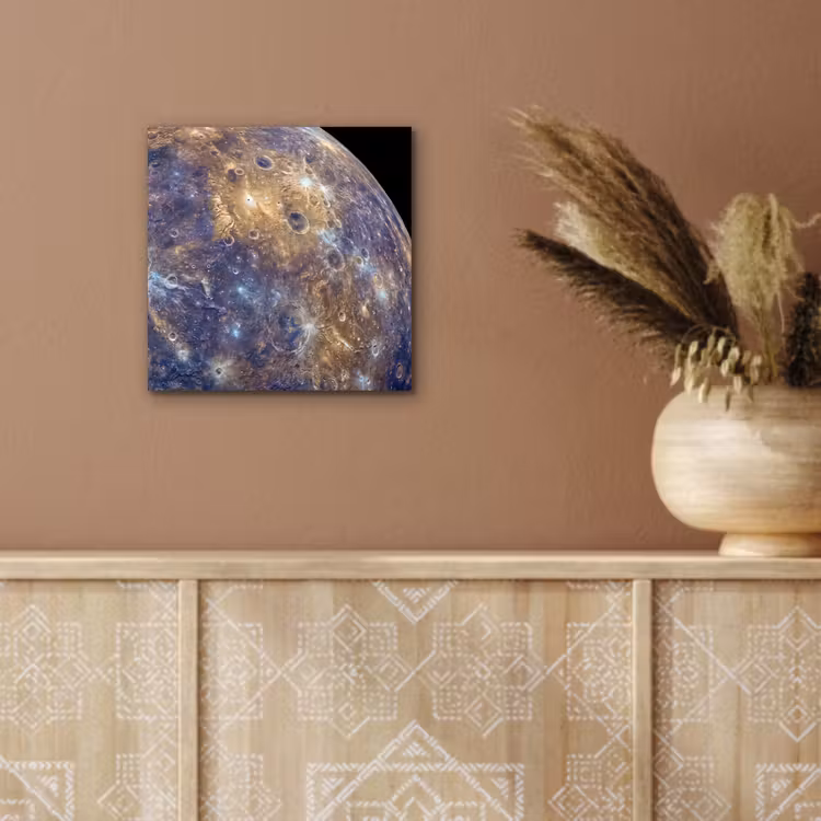 Aluminium schilderij - Planeet - Kraters - Ruimte — 5