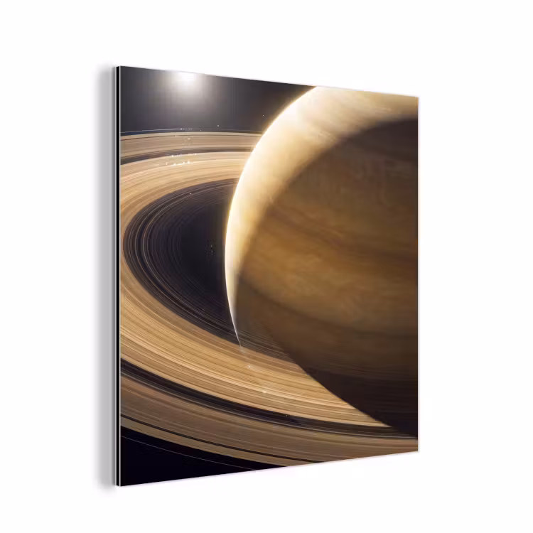 Aluminium schilderij - Planeet - Ringen - Ruimte — 1