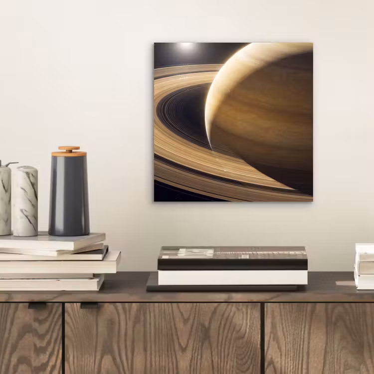Aluminium schilderij - Planeet - Ringen - Ruimte — 2