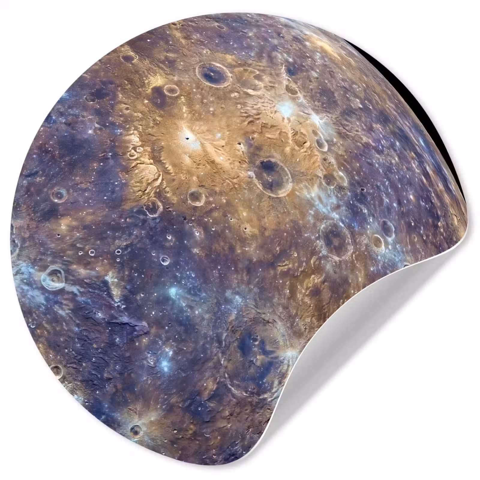 Behangcirkel - Planeet - Kraters - Ruimte — 1