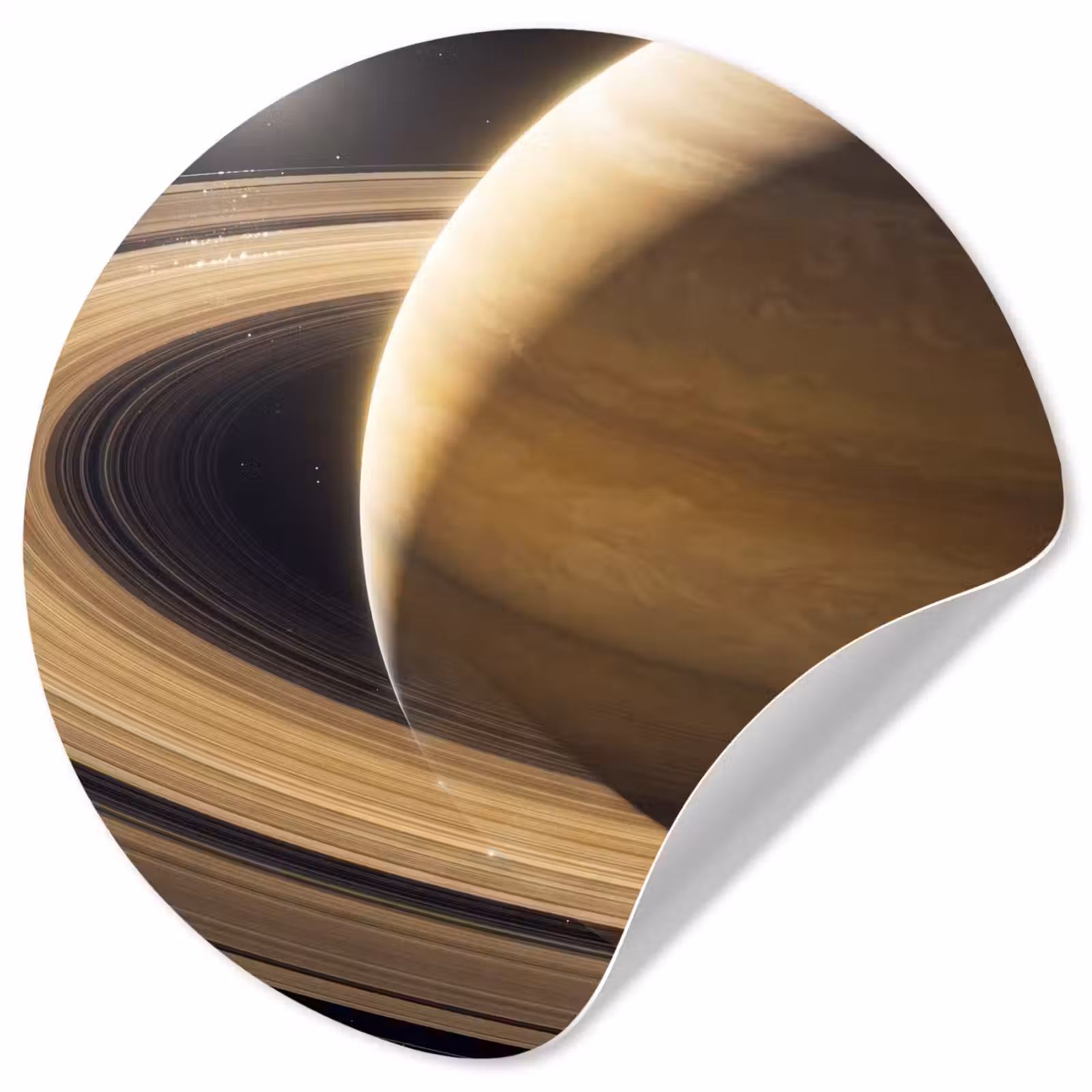 Behangcirkel - Planeet - Ringen - Ruimte — 1
