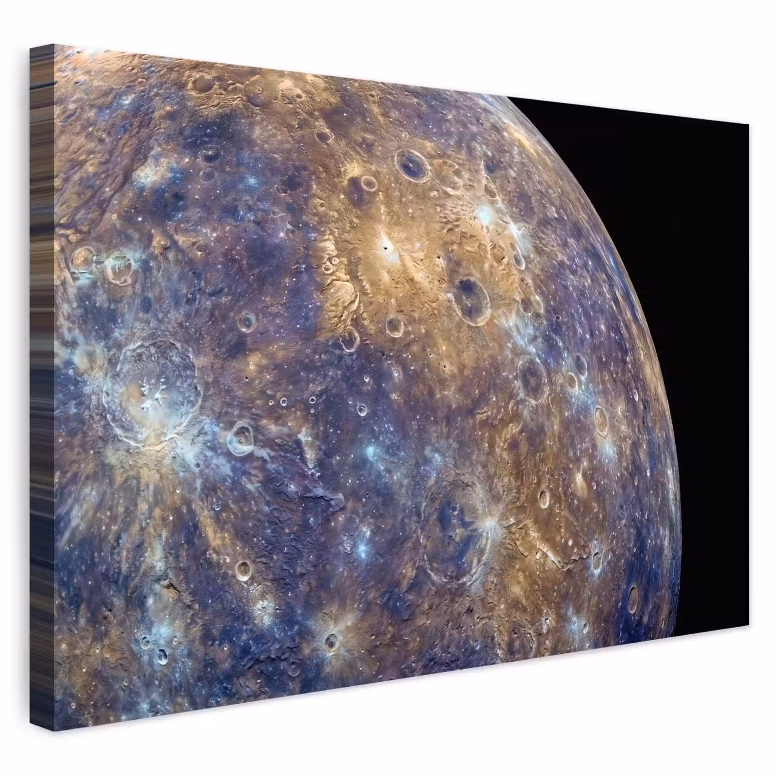 Buiten canvas - Planeet - Kraters - Ruimte — 1