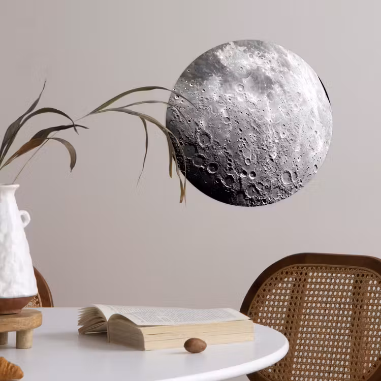 Behangcirkel - Maan - Kraters - Ruimte — 4