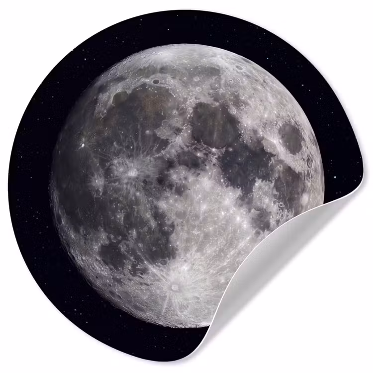 Behangcirkel - Maan - Sterren - Ruimte — 1