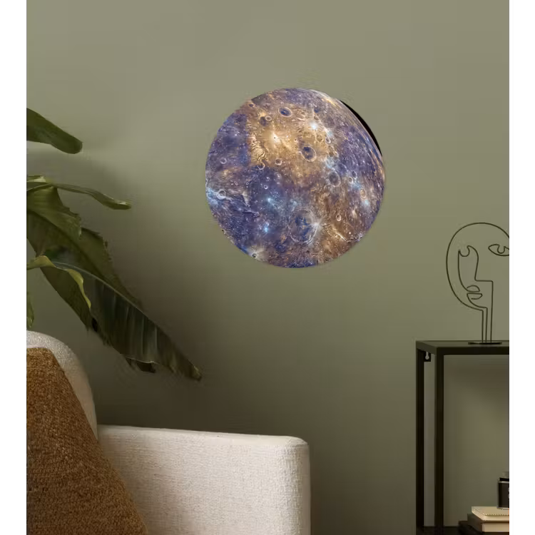 Behangcirkel - Planeet - Kraters - Ruimte — 3
