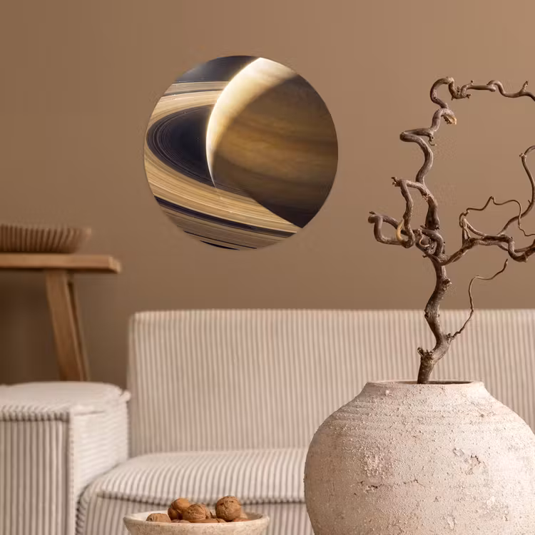 Behangcirkel - Planeet - Ringen - Ruimte — 2
