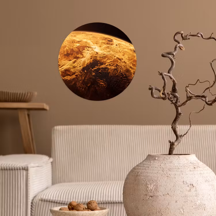 Behangcirkel - Planeet - Ruimte - Oranje — 2