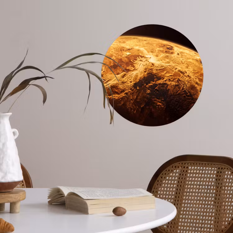 Behangcirkel - Planeet - Ruimte - Oranje — 4