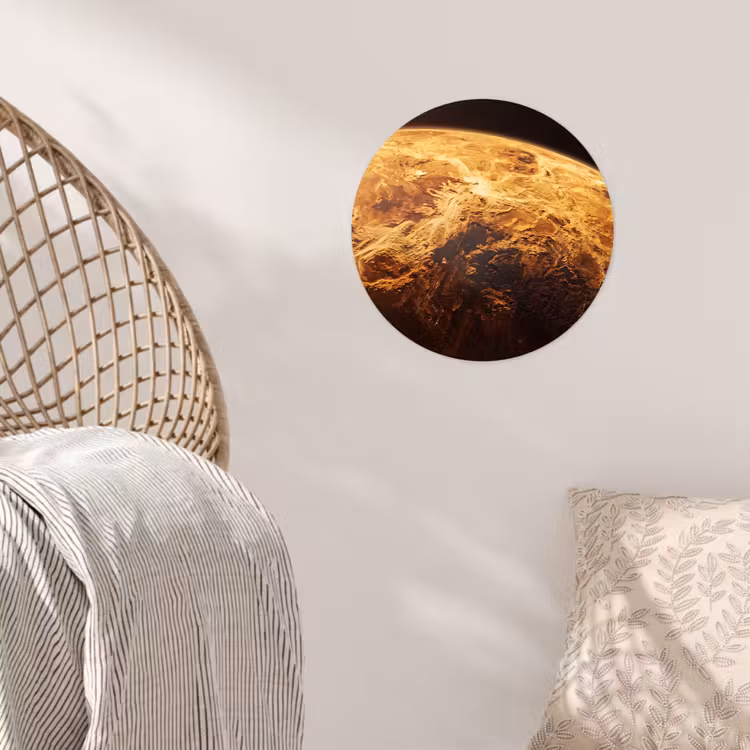 Behangcirkel - Planeet - Ruimte - Oranje — 5