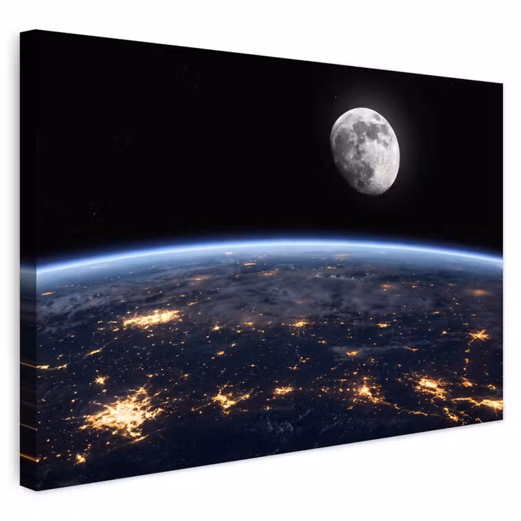 Buiten canvas - Aarde - Nacht - Ruimte — 1