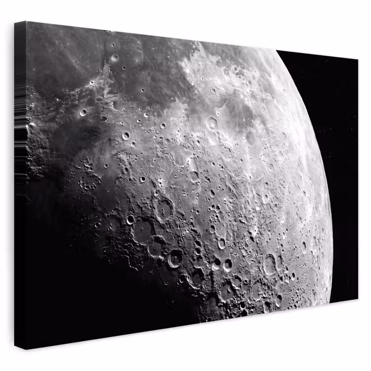 Buiten canvas - Maan - Kraters - Ruimte — 1