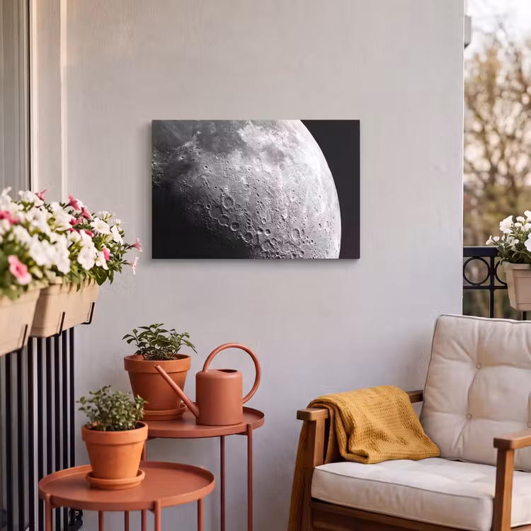 Buiten canvas - Maan - Kraters - Ruimte — 3