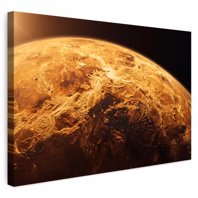Buiten canvas - Planeet - Ruimte - Oranje — 1