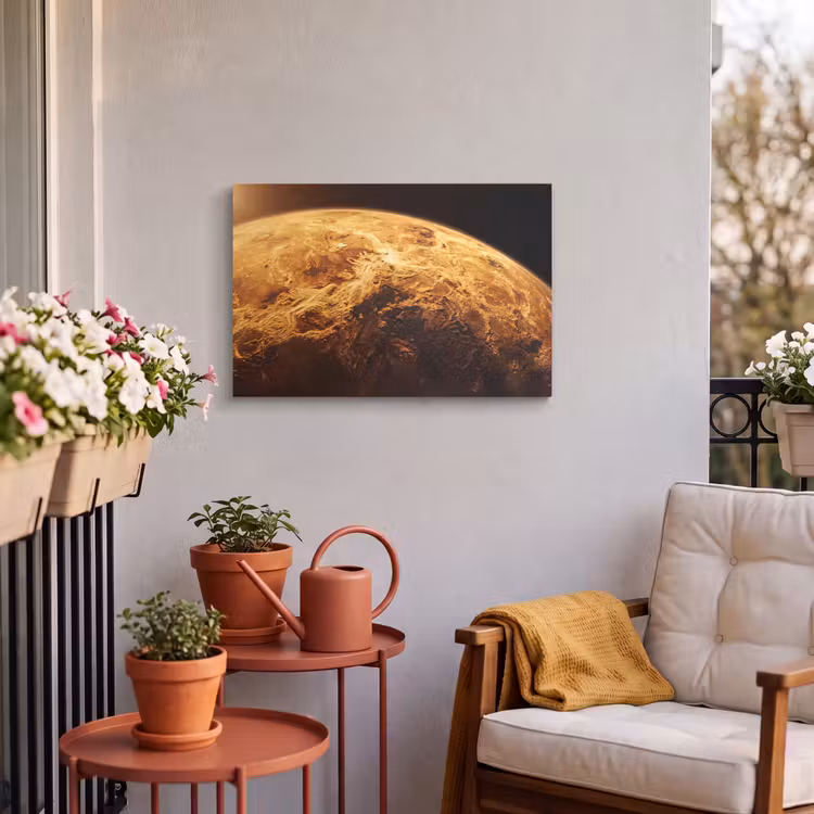 Buiten canvas - Planeet - Ruimte - Oranje — 3