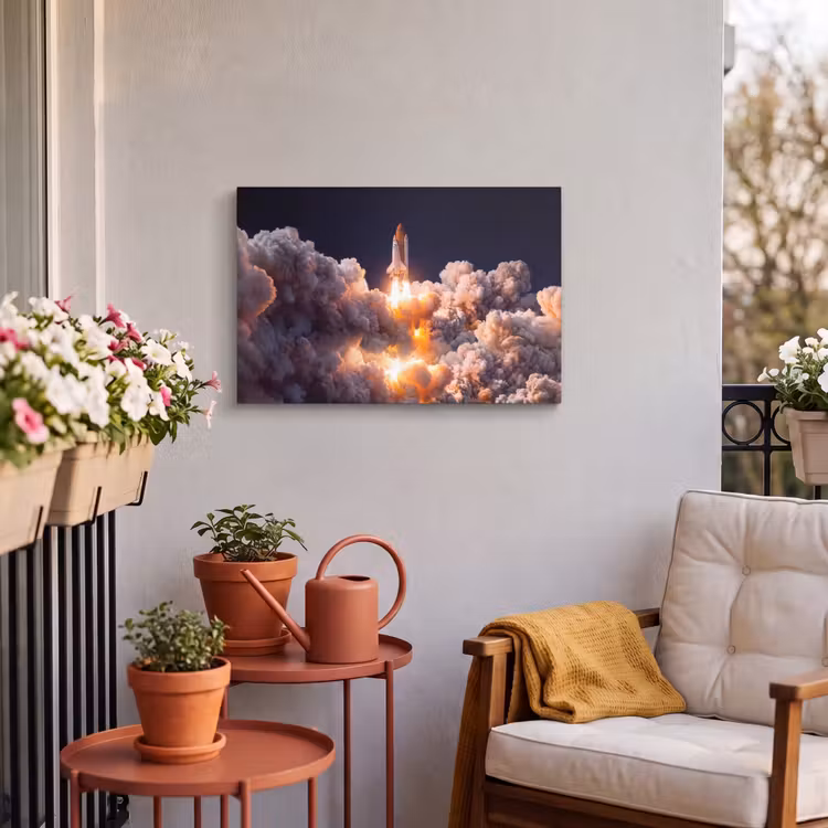 Buiten canvas - Ruimtevaartuig - Lancering - Sterren — 3