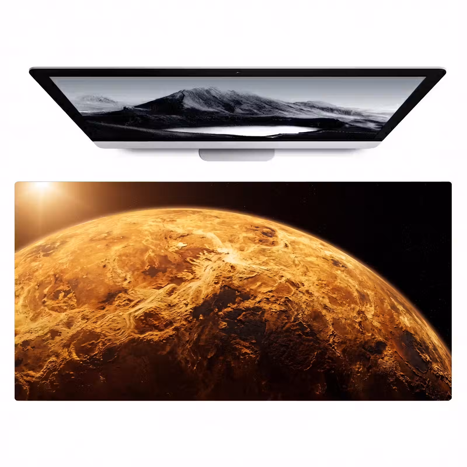 Bureau onderlegger - Planeet - Ruimte - Oranje — 1