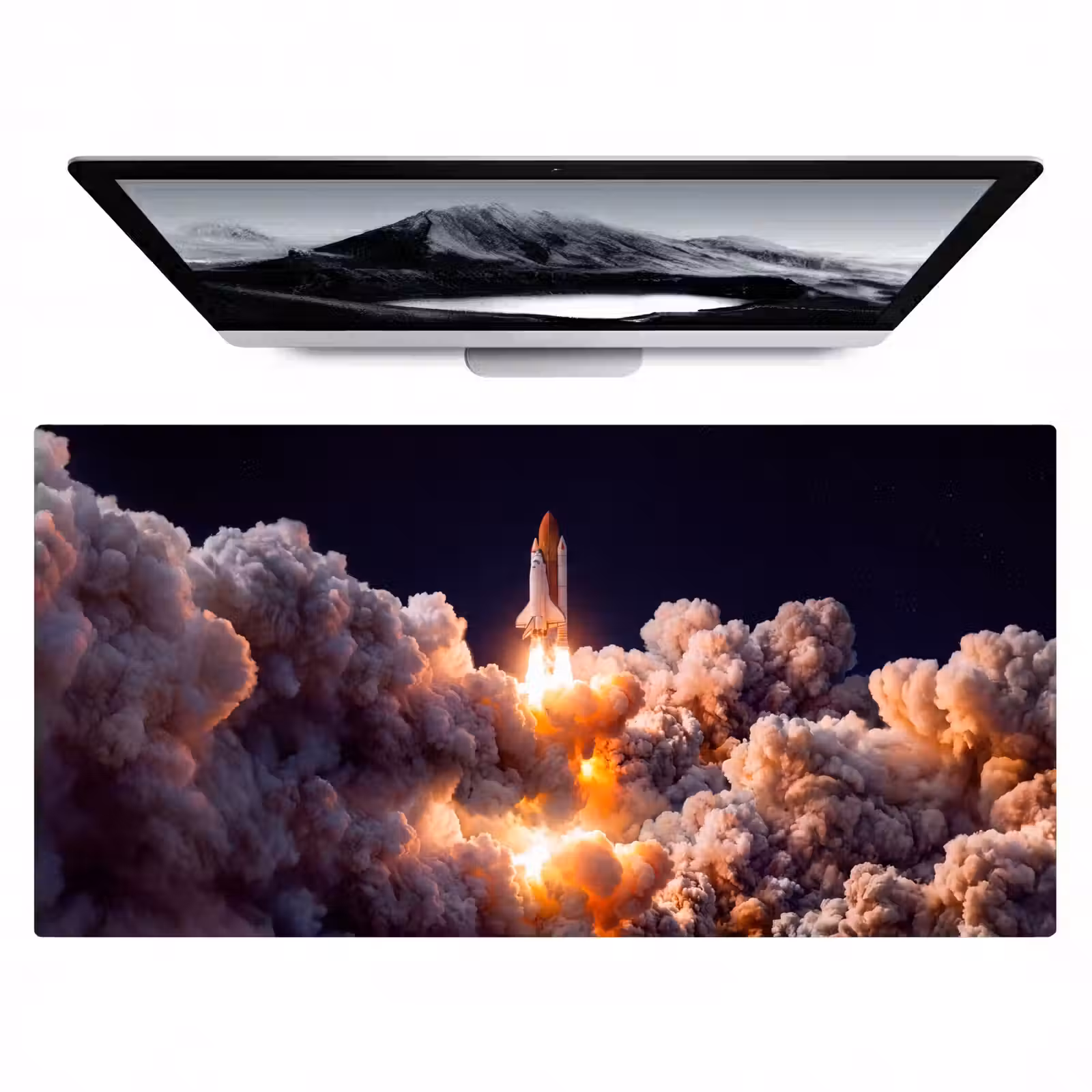 Bureau onderlegger - Ruimtevaartuig - Lancering - Sterren — 1