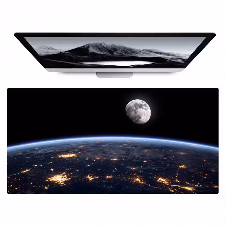 Bureau onderlegger - Aarde - Nacht - Ruimte — 1