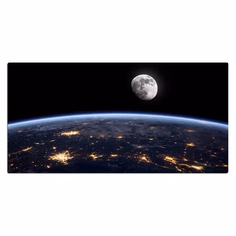 Bureau onderlegger - Aarde - Nacht - Ruimte — 2