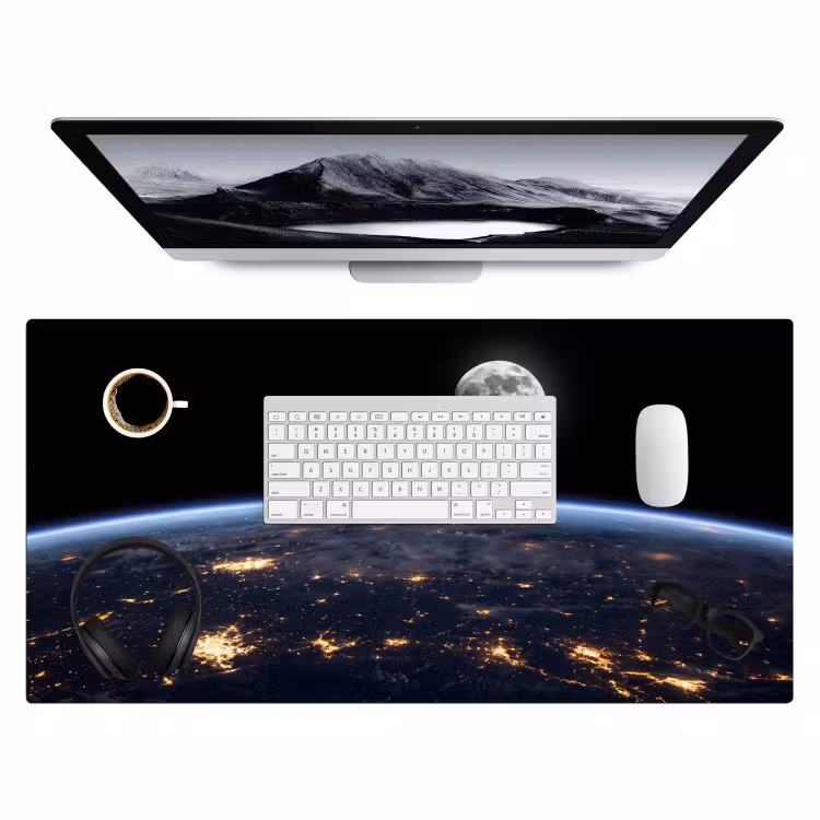 Bureau onderlegger - Aarde - Nacht - Ruimte — 4