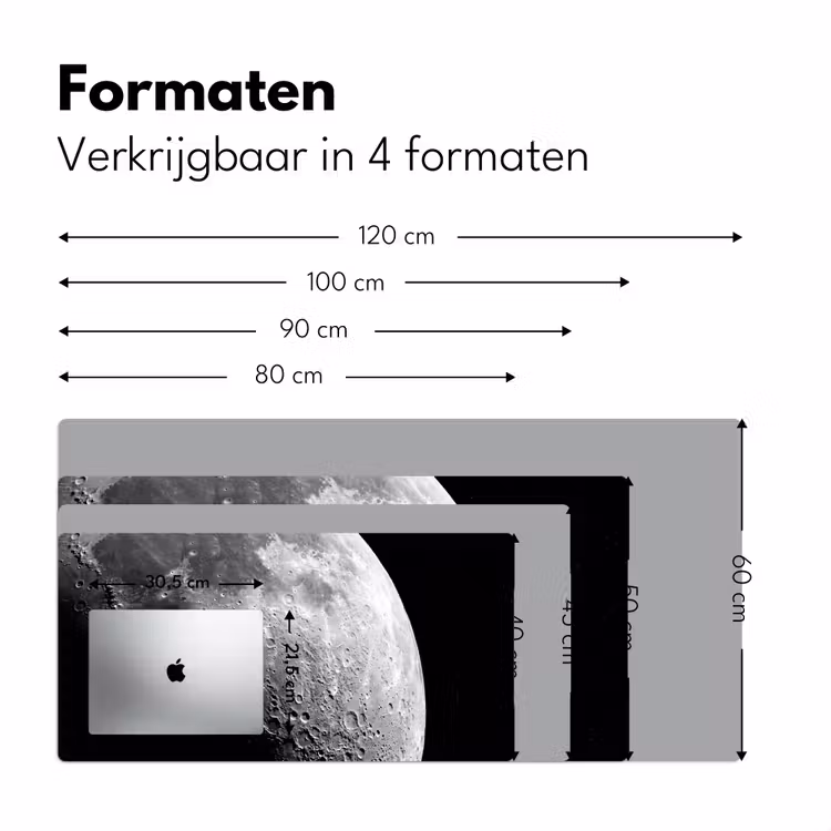 Bureau onderlegger - Maan - Kraters - Ruimte — 8