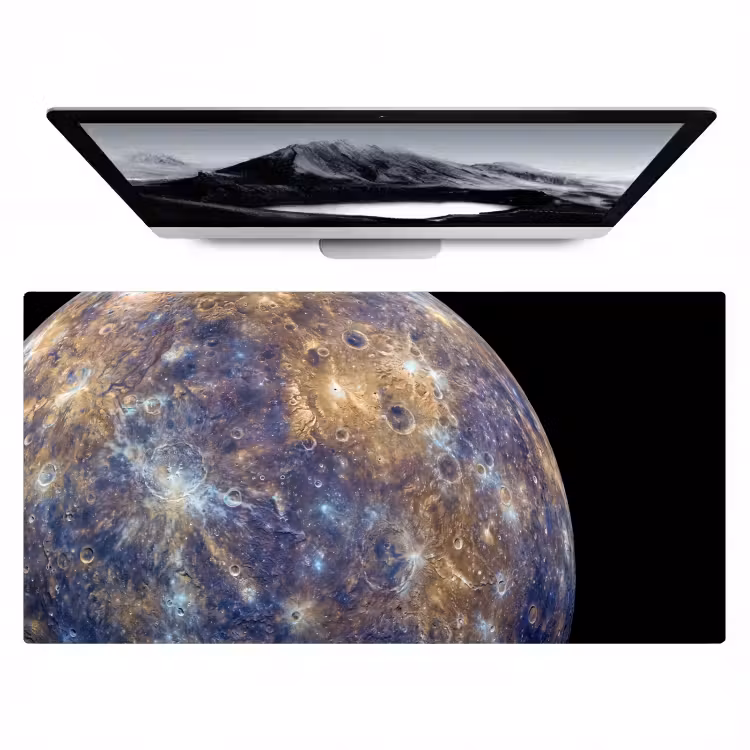 Bureau onderlegger - Planeet - Kraters - Ruimte — 1