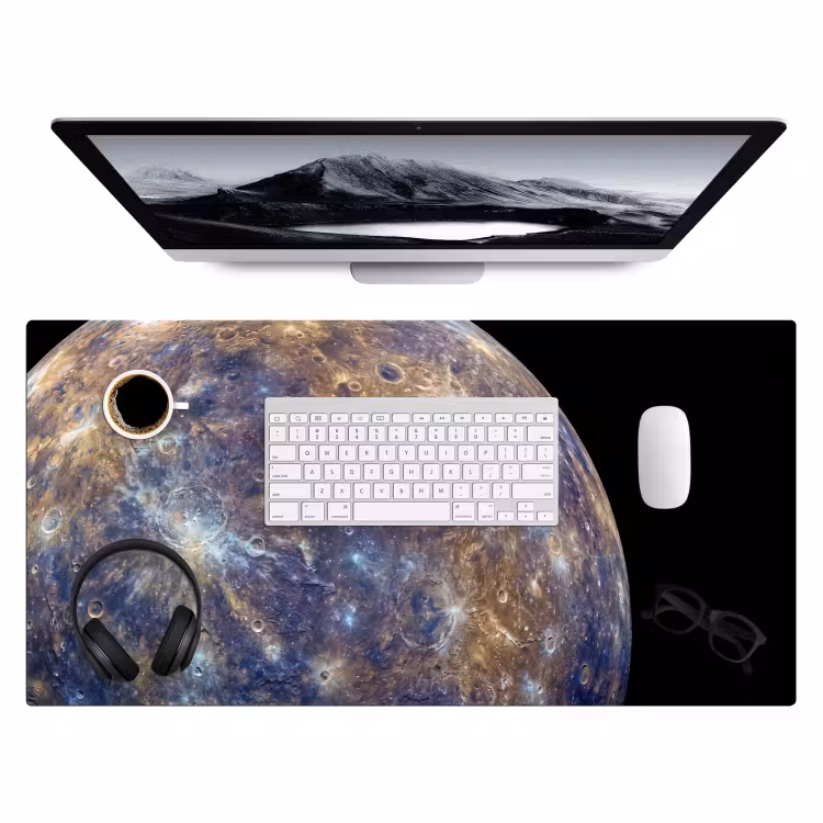 Bureau onderlegger - Planeet - Kraters - Ruimte — 4