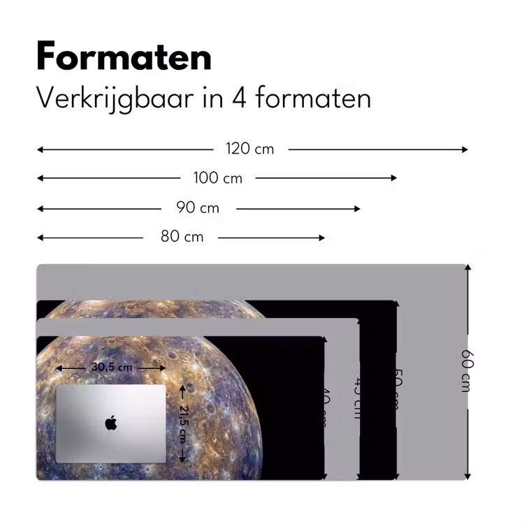Bureau onderlegger - Planeet - Kraters - Ruimte — 8