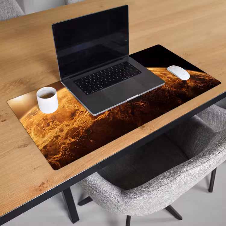 Bureau onderlegger - Planeet - Ruimte - Oranje — 3