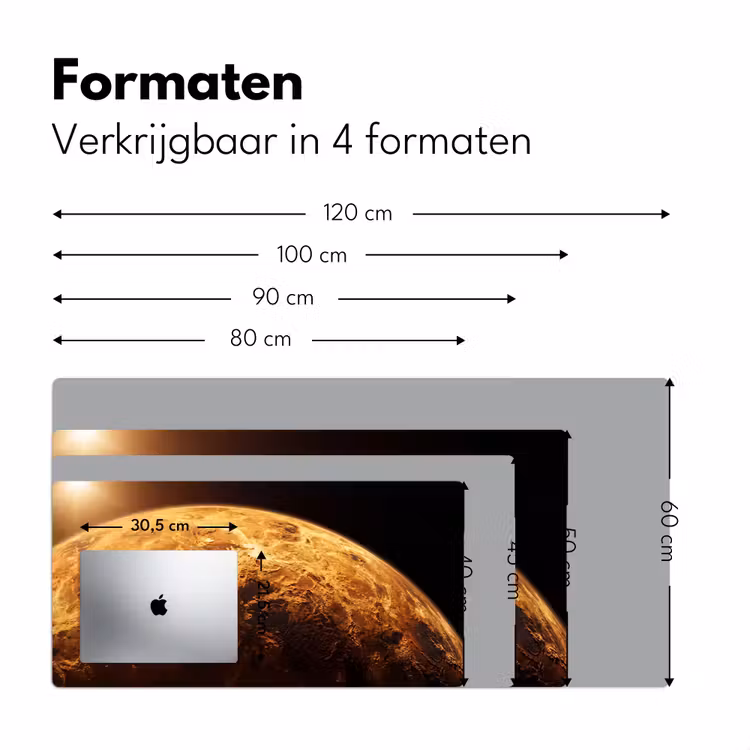 Bureau onderlegger - Planeet - Ruimte - Oranje — 8