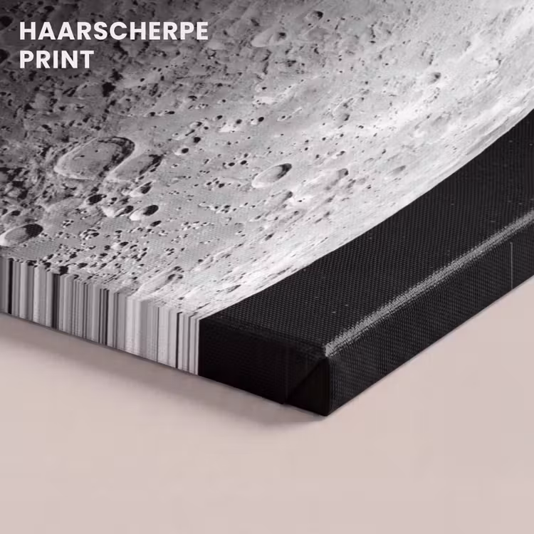 Canvas schilderij - Maan - Kraters - Ruimte — 4