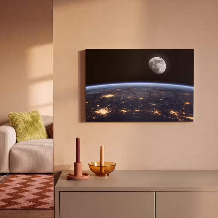 Canvas schilderij - Aarde - Nacht - Ruimte — 1