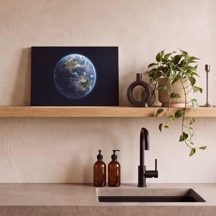 Canvas schilderij - Aarde - Ruimte - Kosmos — 3