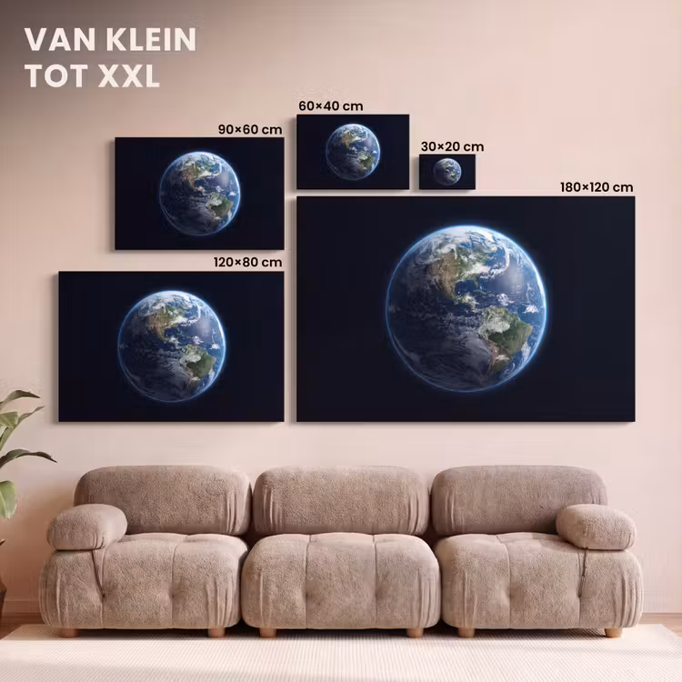 Canvas schilderij - Aarde - Ruimte - Kosmos — 7