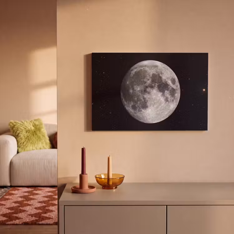 Canvas schilderij - Maan - Sterren - Ruimte — 1