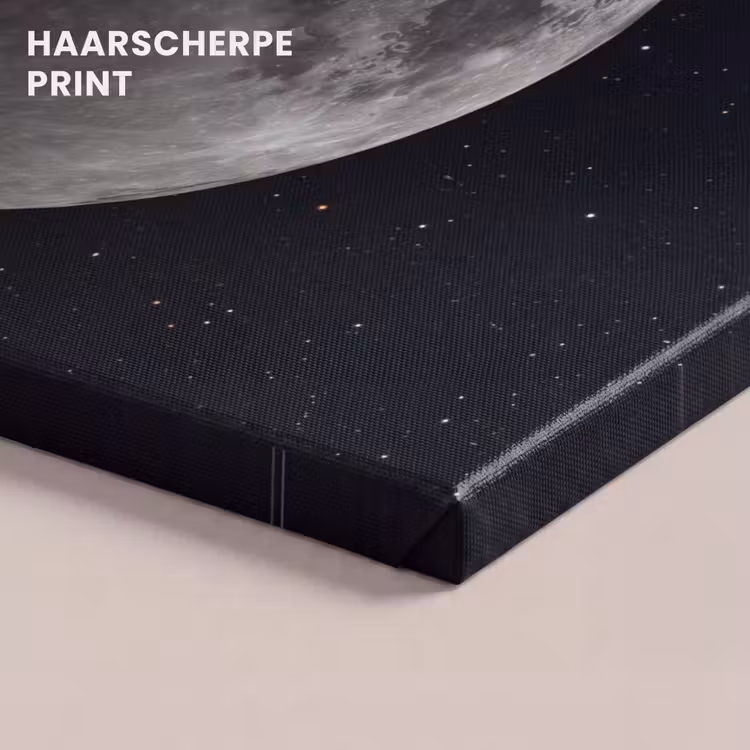 Canvas schilderij - Maan - Sterren - Ruimte — 4