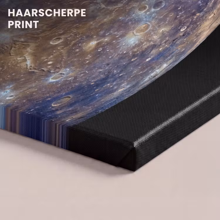 Canvas schilderij - Planeet - Kraters - Ruimte — 4