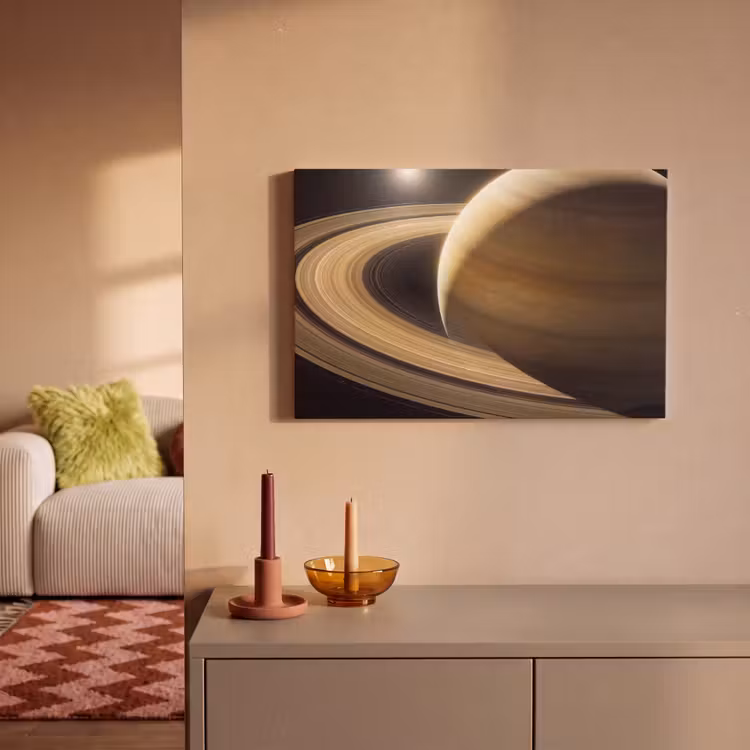 Canvas schilderij - Planeet - Ringen - Ruimte — 1