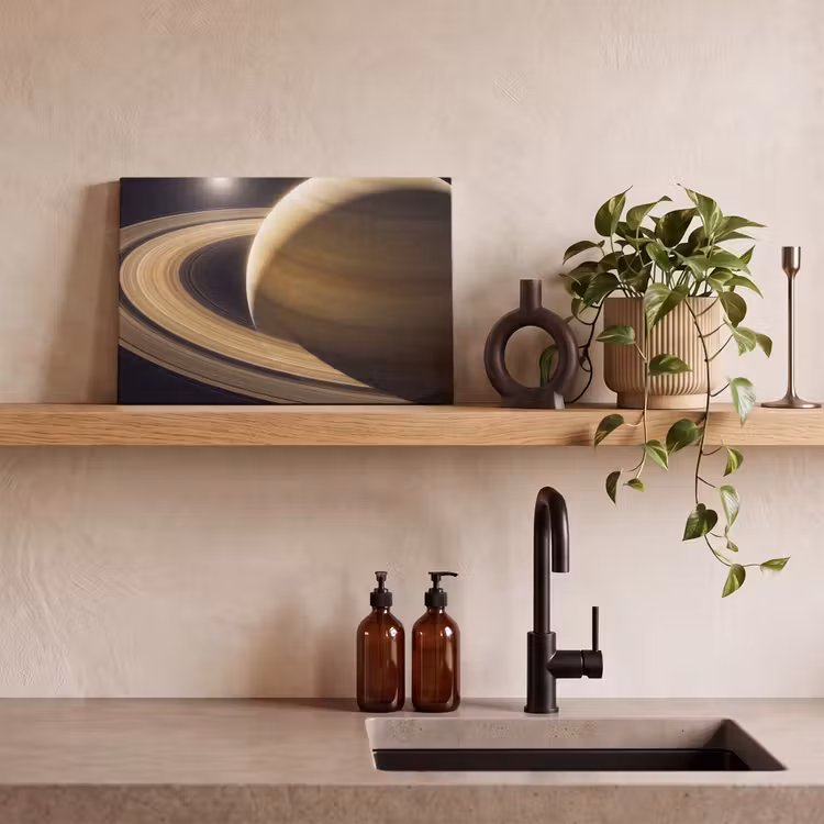 Canvas schilderij - Planeet - Ringen - Ruimte — 3