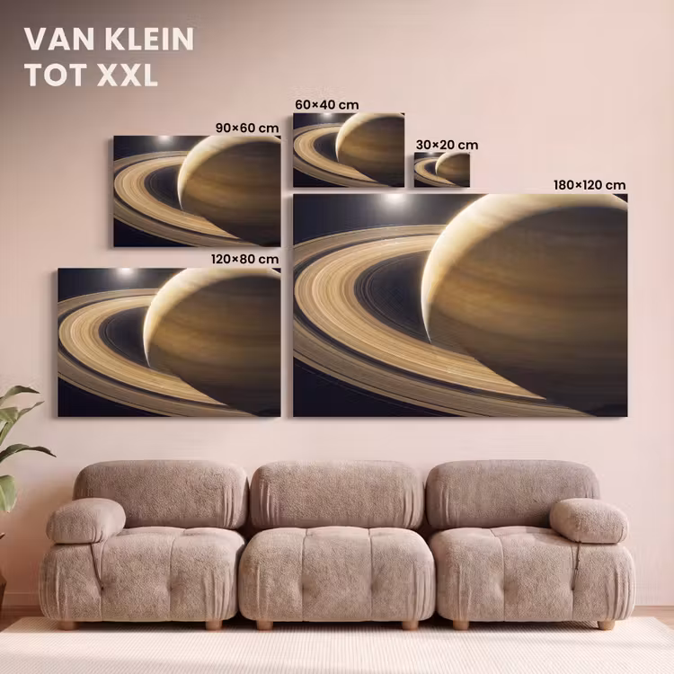 Canvas schilderij - Planeet - Ringen - Ruimte — 7