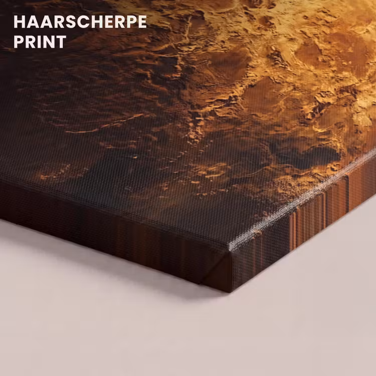 Canvas schilderij - Planeet - Ruimte - Oranje — 4