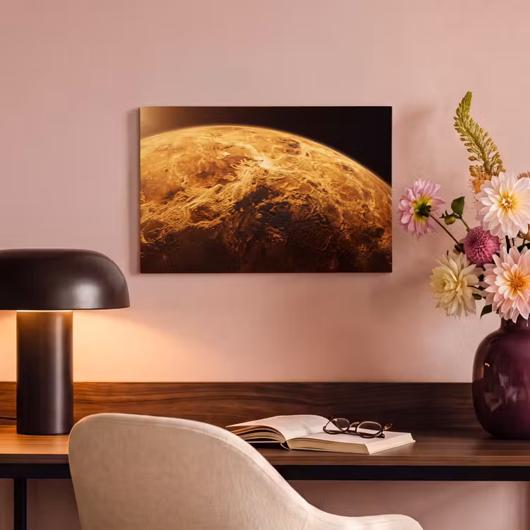 Canvas schilderij - Planeet - Ruimte - Oranje — 5