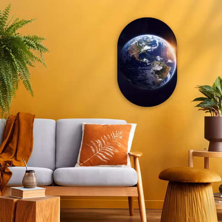 Muurovaal - Kunststof - Planeet - Ruimte - Kosmos — 3