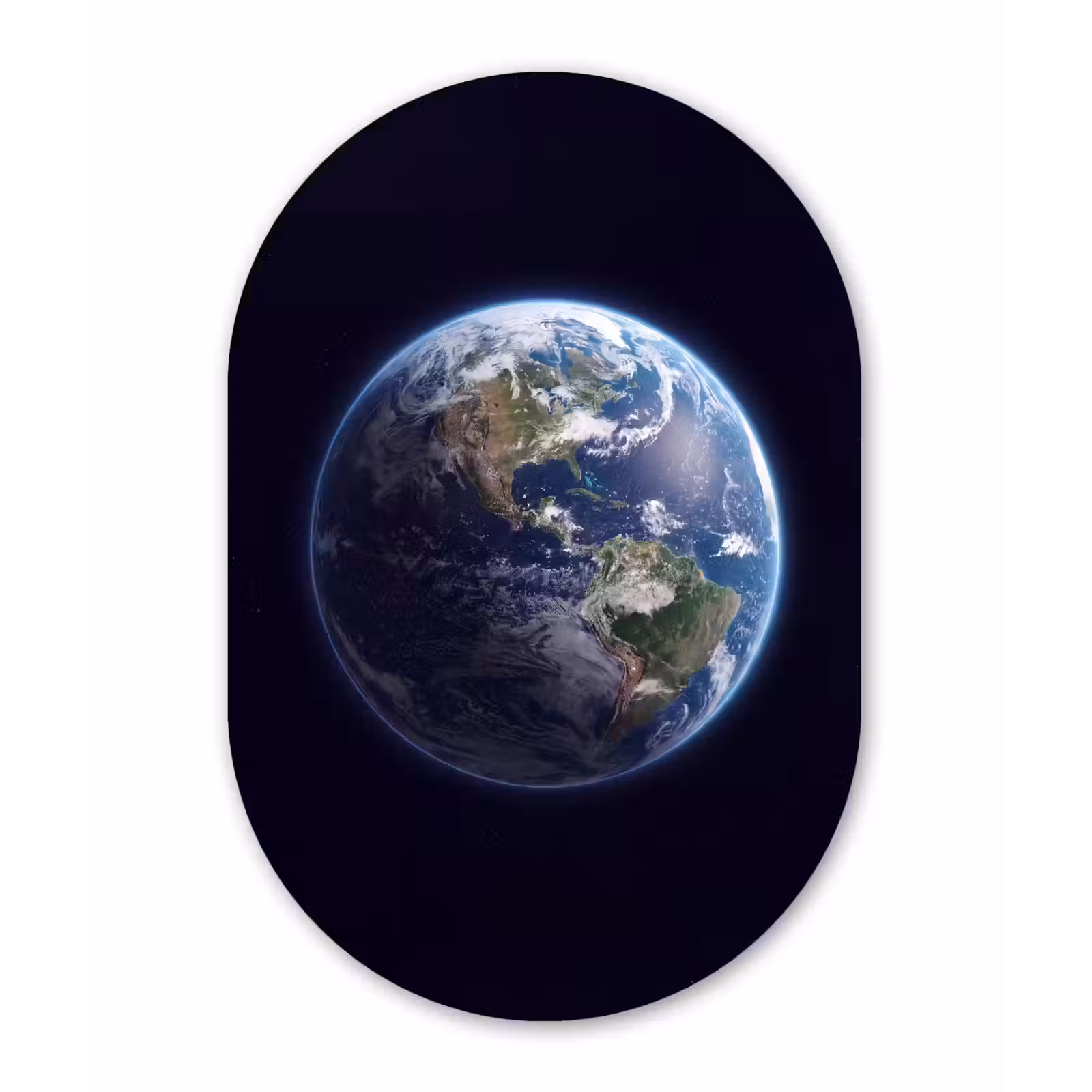 Muurovaal - Glas - Aarde - Ruimte - Kosmos — 1