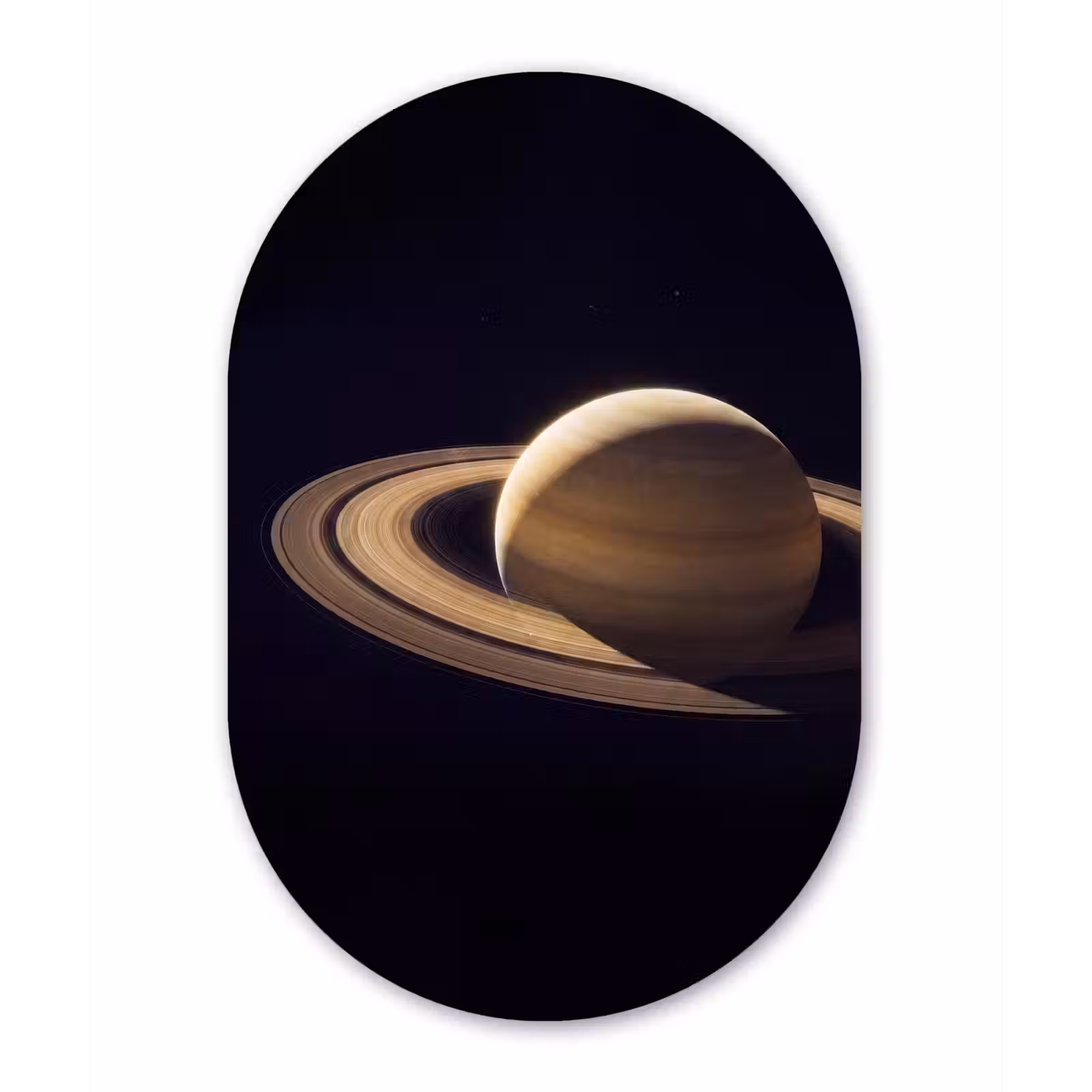 Muurovaal - Glas - Planeet - Ringen - Ruimte — 1