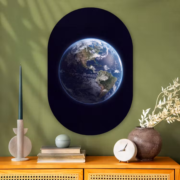 Muurovaal - Glas - Aarde - Ruimte - Kosmos — 2