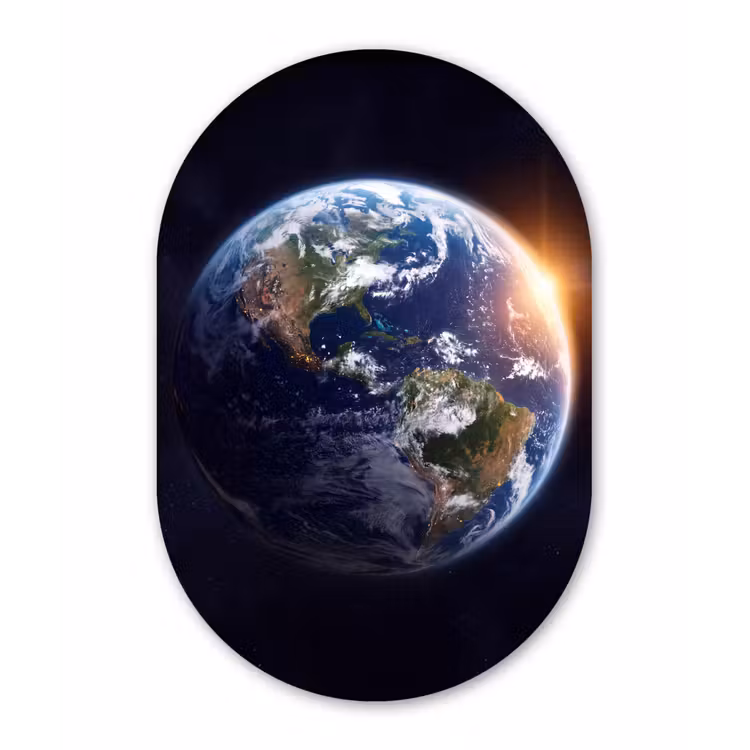 Muurovaal - Glas - Planeet - Ruimte - Kosmos — 1